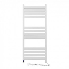 Электрический полотенцесушитель NAVIN Largo 500х1200 Sensor подключение справа таймер белый бархат 12-844053-5012
