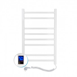 Электрический полотенцесушитель NAVIN Loft 500х800 Sensor подключение справа таймер белый бархат 12-143053-5080