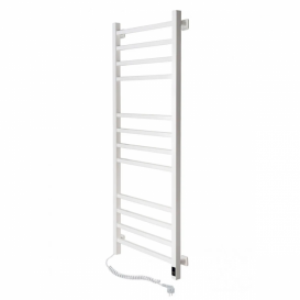 Электрический полотенцесушитель NAVIN Loft 500х1200 Sensor подключение слева таймер белый бархат 12-143153-5012