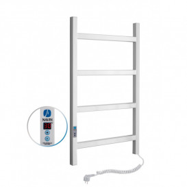 Электрический полотенцесушитель Navin Nordic 500х800 Digital правый окрашенная сталь белый бархат 12-841052-5080