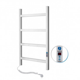 Электрический полотенцесушитель Navin Nordic 500х800 Digital левый окрашенная сталь белый бархат 12-841152-5080