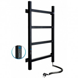 Электрический полотенцесушитель Navin Nordic 500х800 Digital правый окрашенная сталь черный муар 12-241052-5080