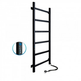 Электрический полотенцесушитель Navin Nordic 500х1200 Digital правый окрашенная сталь черный муар 2-241052-5012