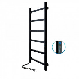 Электрический полотенцесушитель Navin Nordic 500х1200 Digital левый окрашенная сталь черный муар 12-241152-5012