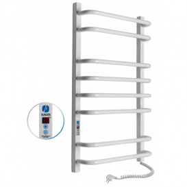 Электрический полотенцесушитель Navin Симфония Квадро правый 480х800 digital таймер углеродистая сталь белый 12-009052-4880