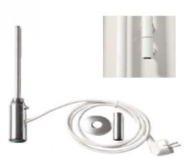 Электрический полотенцесушитель скрытого подключения белый глянец Scirocco Laguna LAG 12x50E+KTE BI 50x1200