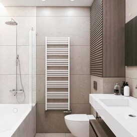 Електрична рушникосушка Terma Fiona 1380x530 мм сталь чорний WGFIN138053/SX/9005