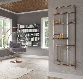 Електрична рушникосушка Terma Pajak Е 1323х531 мм підключення справа мідь WLPAJ132053KSURE8S