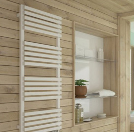 Электрический полотенцесушитель Terma Quadrus Slim One 118,5х60 см левое подключение E1 белый WWQSN118060KS96E1P