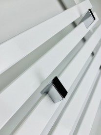 Електричний полотенцесушитель Terma Quadrus Slim 45х87 см білий матовий WLQUS087045 / 9016 / ONE