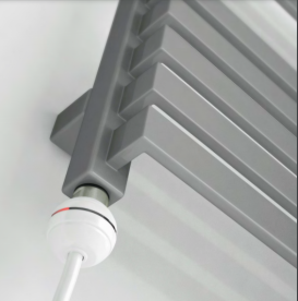 Електрична рушникосушка Terma Quadrus Slim 870х450 мм сталь сірий WLQUS087045/S95/ONE