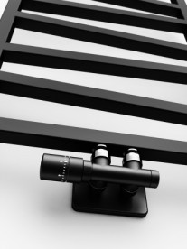 Электрический полотенцесушитель Terma ZigZag 50х131 см чёрный матовый WLZIG131050/9005/ONE