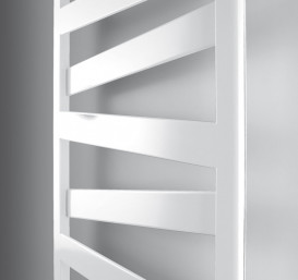 Электрический полотенцесушитель Zehnder Kazeane 126,6х50 см с тэном HOTS белый RB-130-050-9016-HOTS