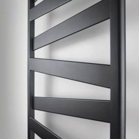 Электрический полотенцесушитель Zehnder Kazeane 126,6х50 см с тэном NEX черный матовый RB-130-050-9017-NEX