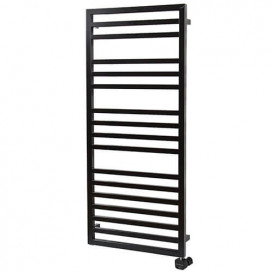 Электрический полотенцесушитель Zehnder Quaro Spa 125,1х55 см с тэном NEX черный матовый QS-120-055-9017-NEX