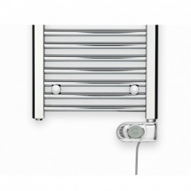 Электрический полотенцесушитель Zehnder Aura 300W стационарный с проводом хром PBECZ-120-50-MQ-SC