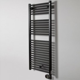 Электрический полотенцесушитель Zehnder Aura 1226x500 мм 750 Вт черный PBEBZ-120-50-MQ