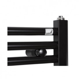 Електричний полотенцесушитель Zehnder Aura 750W з програмованим теном чорний матовий с/п PBEBZ-120-050-MQ-HID