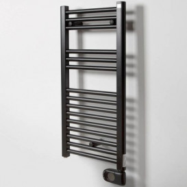 Электрический полотенцесушитель Zehnder Aura 786 х 400 мм 300W с программируемым тэном  черный матовый с/п PBEBZ-080-40-MQ-SC