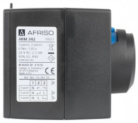 Электрический привод Afriso ARM 342 ProClick 2 и 3-точки 24 В 120 сек  6Нм 1434210
