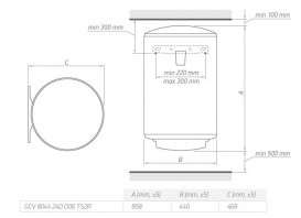Электрический водонагреватель Tesy Anticalc 80 л белый GCV 804424D D06 TS2R