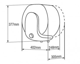 Электрический водонагреватель Tesy BiLight Compact монтаж над мойкой 10 л BiLight compact 10 A