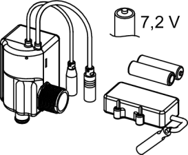 Акумуляторний електромагнітний клапан для поєднання із сенсорною панеллю Tece TECEfilo та клапаном змиву U2 9242091