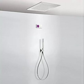 Електронна душова система прихованого монтажу Tres Shower Technology з термостатом хром/білий 09286561