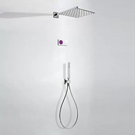 Електронна душова система прихованого монтажу Tres Shower Technology з термостатом хром/білий 09286563