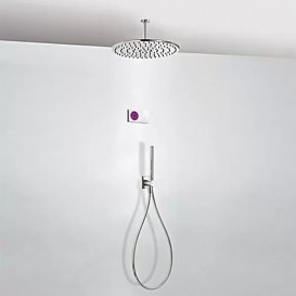 Електронна душова система прихованого монтажу Tres Shower Technology з термостатом хром/білий 09286567