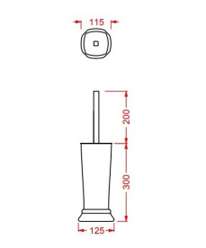 Ершик для унитаза ArtCeram Civitas напольный керамика шампань CIC004 02;00
