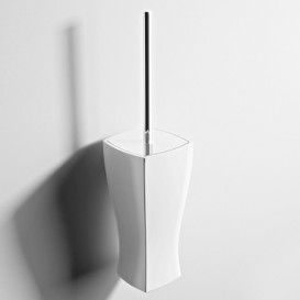 Ершик для унитаза ArtCeram JAZZ настенный белый глянцевый/хром JZA010 01