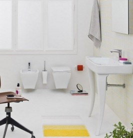 Ершик для унитаза ArtCeram JAZZ настенный белый глянцевый/хром JZA010 01