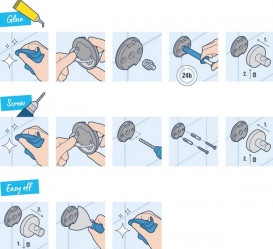 Ершик для унитаза Grohe QuickFix Start стекло/металл черный матовый 411852430