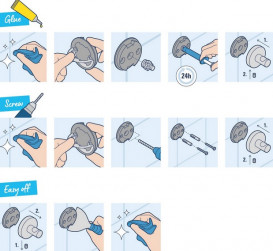 Ершик для унитаза Grohe QuickFix Start стекло/металл хром 41185000