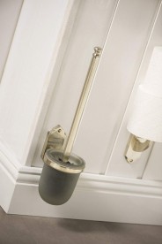 Йоржик для унітазу Haceka Vintage підвісний матове скло / срібло 1170899