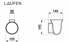 Ершик для унитаза Laufen The New Classic настенный керамика белый матовый H8738527570001