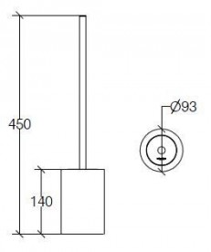 Йоржик для унітазу Lineabeta Skoati метал / кераміка хром / білий 50203.29.09