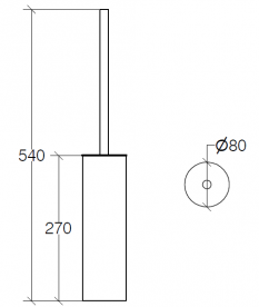Йоржик для унітазу Lineabeta Skoati нержавіюча сталь 5004.29
