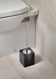 Йоржик для унітазу Roca Ice підлоговий скло чорний A816863012