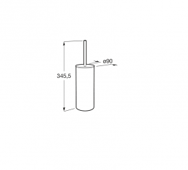 Ершик для унитаза Roca Victoria с напольным держателем хром A816668001