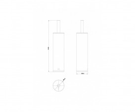 Єршик для унітазу Sanwerk нержавіюча сталь хром SW0003067