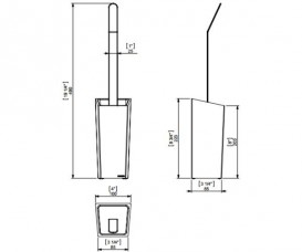 Йоржик для унітазу Sonia S2 підлоговий штучний камінь / латунь 154265
