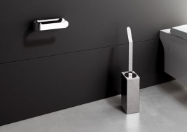 Йоржик для унітазу Sonia S5 підлоговий нержавіюча сталь хром 153039