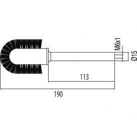 Ёршик для унитаза Tres Cuadro Tres белый 9120063690