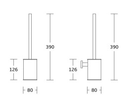 Ершик для унитаза VBI Round с держателем золото VBI-049801GL
