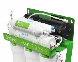 Фільтр зворотного осмосу Ecosoft P`Ure Balance на металевій рамі з помпою MO675MBALPSECO