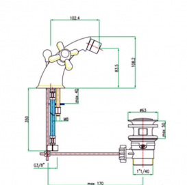 Змішувач для біде Fiore Margot 26G63201