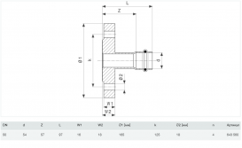 Фланцевий перехід Viega Prestabo 1159 54 (DN50) нелегована сталь 643560