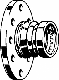Фланцевый переход Viega Sanpress XL 2259.5XL с SC‑Contur d88,9(DN80) бронза 479978